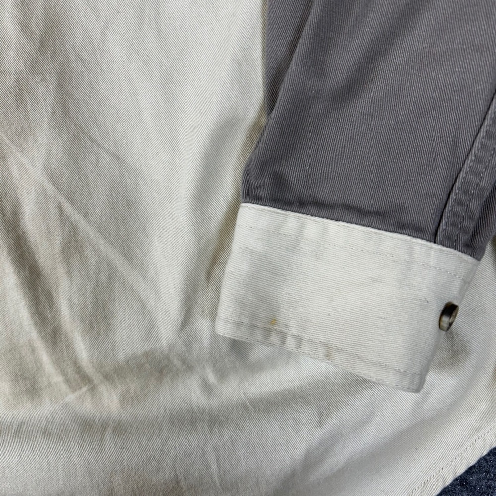 Roper Range Gear Mens Small Shooting Shirt Cotton Twill Quilted Patch Tan Grey - Picture 8 of 8